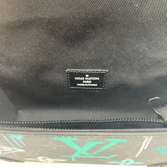 SOLD!!Louis Vuitton Monogram Eclipse Steamer Wearable Wallet Graffiti Multicolor - Picture 13 of 15